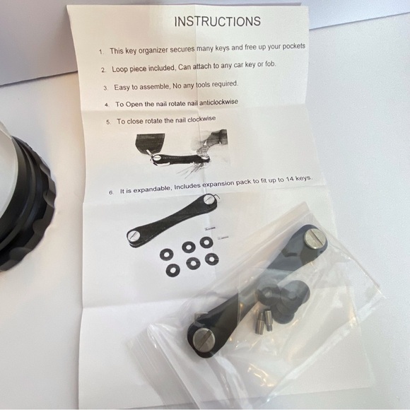 ALL BRAND NEW! 2 way Silver Lantern, key organizer,umbrella - Picture 3 of 6